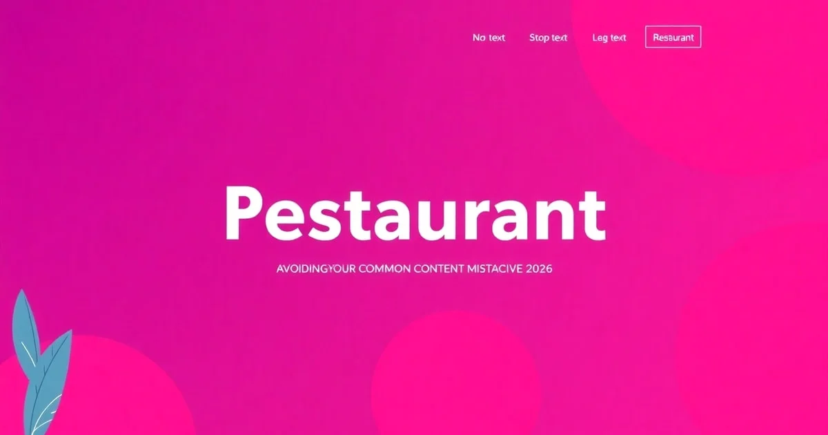 Sai Lầm Khi Làm A Content Kết Hợp Làm Website Nhà Hàng: chiến lược tối ưu hiệu quả 2026